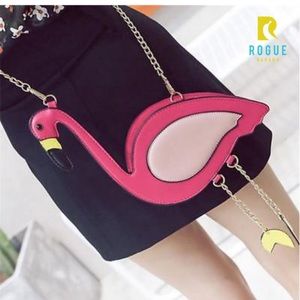 🆕🌸Hot Pink Flamingo Crossbody Clutch Purse!🌸🆕